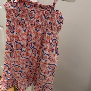 Vineyard Vines Floral Ruffle Dress